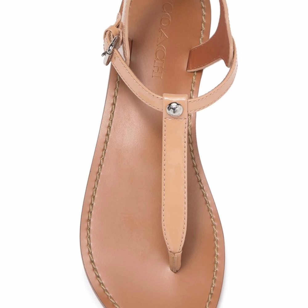 COACH Leila leather sandal - Picture 4 of 5